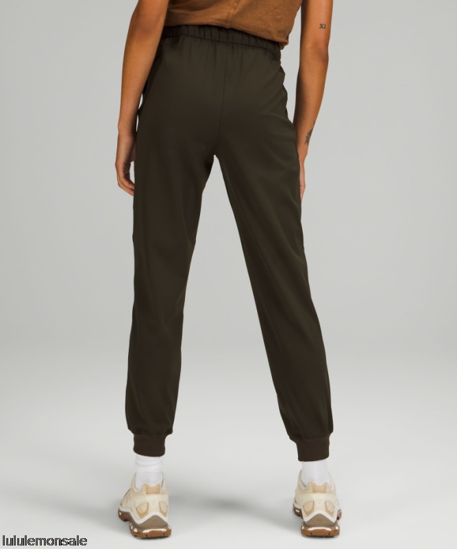 Lululemon Damen DELULU216 | Stretch-Jogger Mit Hohem Bund In Voller Länge Dunkeloliv